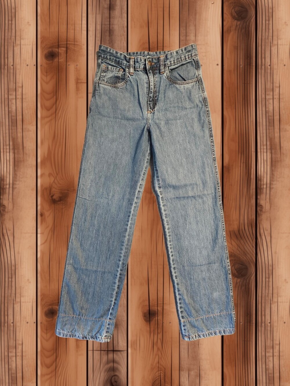 ​🪵 Boys Bass Pro Shops Flannel-Lined Plaid Cuff Jeans 🪵